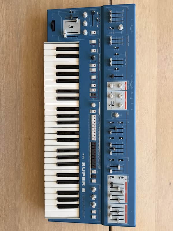 UDO Audio Super 6 12-Voice Polyphonic Binaural Analog-Hybrid Synthesizer 2020 - Present - Blue image 1