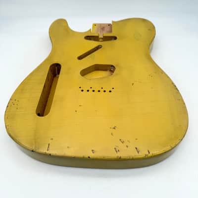 MJT Telecaster Body Lefty Relic Alder Nitro Butterscotch Light mjt6652 image 5