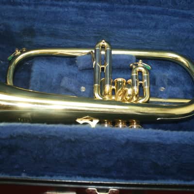 Couesnon Star Bb flugelhorn 1970's - Lacquered Brass image 13