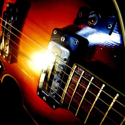 Hofner 459 VTZ 1967 Sunburst. Violin 6 string guitar. UBER RARE with Vibrato. image 5