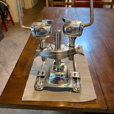 Mapex Saturn III Bass Drum Double Tom Mount (TBHMN2218A) 2010s - Chrome image 1