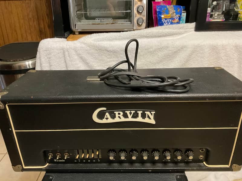 Carvin Carvin X100B Tube Guitar Amp Head 1980s - Black image 1