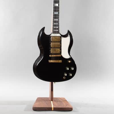2006 Gibson Custom Shop SG Custom – 3-Pickup Black Beauty, Ebony Board, w/ OHSC & COA image 4