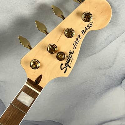 Squier 40th Anniversary Loaded Jazz Bass Neck with Bound Laurel Fingerboard, Block Inlays image 1