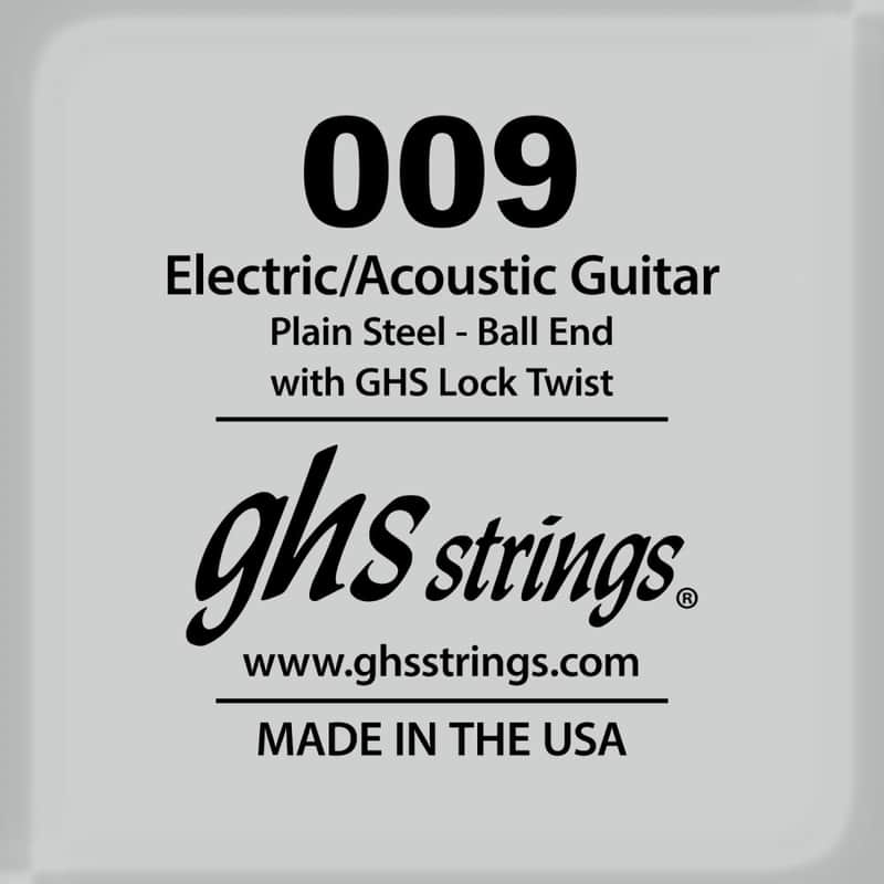 GHS Single Plain Steel String, .009 image 1