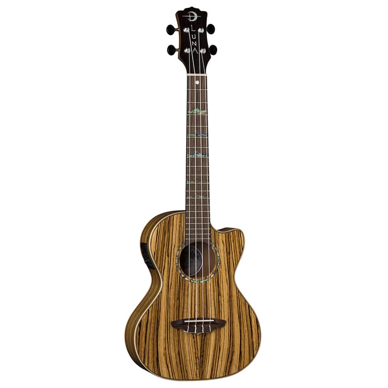 Luna High Tide Zebrawood Tenor Ukulele image 1