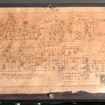 Ultra Rare 1970 Ampeg V3 Guitar Head [Modified for 6550s] image 9