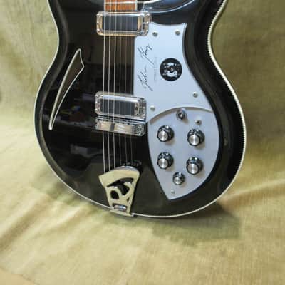 1989 Rickenbacker John Kay Signature Jet Glo/Black 1 of 250 Rare Guitar Mint Shape W/ OHSC Free US Shipping! image 2
