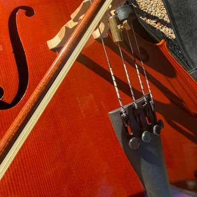 Full Size 4/4 Handmade Burak Cello 2020 - Natural image 2