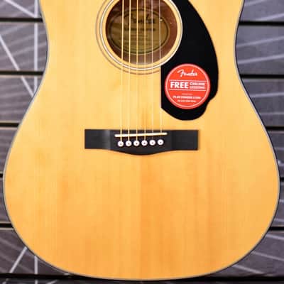 Fender Classic Design CD-60SCE Dreadnought Natural Electro Acoustic Guitar image 1