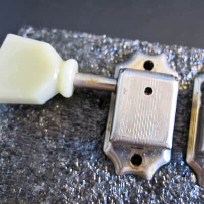 Gibson Kluson Deluxe Single Ring Keystone Tuners Aged Nickel from Les Paul R9 1959 Historic Reissue image 12