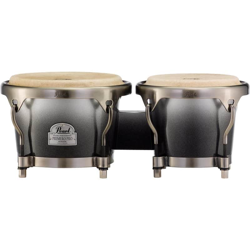 Pearl PWB-100DX523 Primero Pro Wood 7" & 8.5" Bongo Set, Carbon Vapor image 1