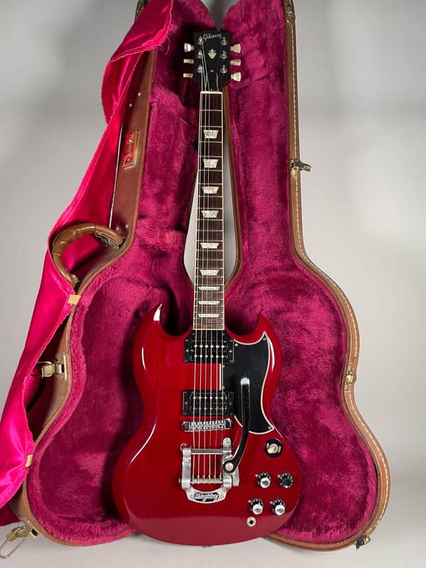 1996 Gibson '61 SG Reissue Cherry Finish Added Bigsby w/OHSC image 1