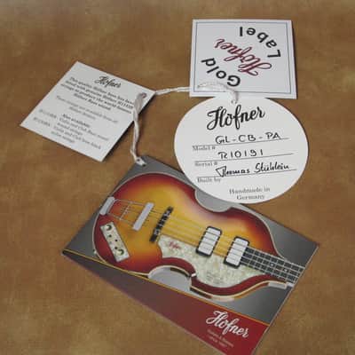 Gold Label Hofner 500/2 Club Bass Special Edition "Paisley" image 4