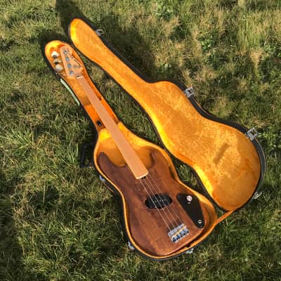 RARE 1976 Fernandes Burny FRETLESS Precision Bass + Original HARDCASE // Maple Fretboard + White Bin image 9
