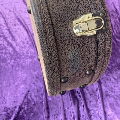 Stanford 1950s vintage style hard case for OM-sized guitars*strong wood construction*built-in hygrometer*looks fine witha fancy inside* image 11