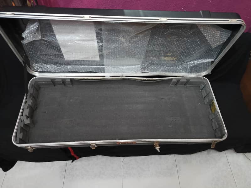110X27X17 CM ABS HARDSHELL HARD CASE FLIGHTCASE PLASTIC BLACK KEYBOARD SYNTH GUITAR image 1