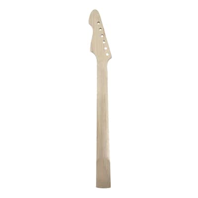 25.5" Electric Guitar Neck Maple 22 Frets Maple Fretboard Bolt-On Inlay Unfinished image 4