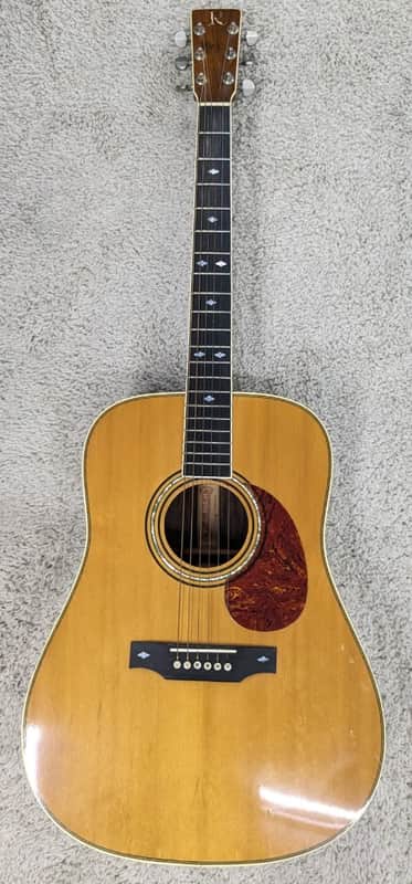B C Rich Model B-38 Natural Acoustic Guitar from the mid 1970's w/ gig bag B.C> image 1