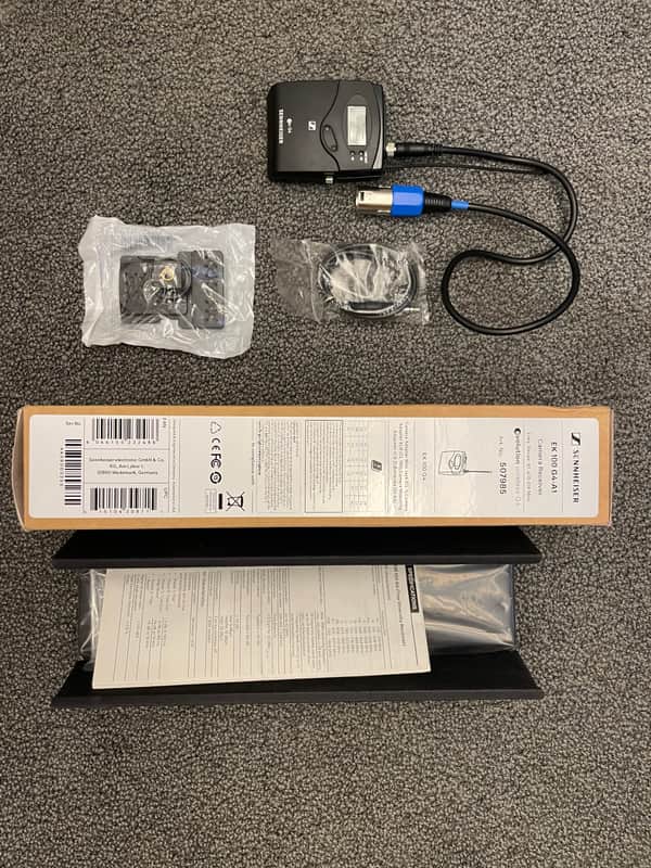 Sennheiser EK 100 G4 Camera-Mount Wireless Receiver (A1-Band: 470-516 MHz) Black image 1