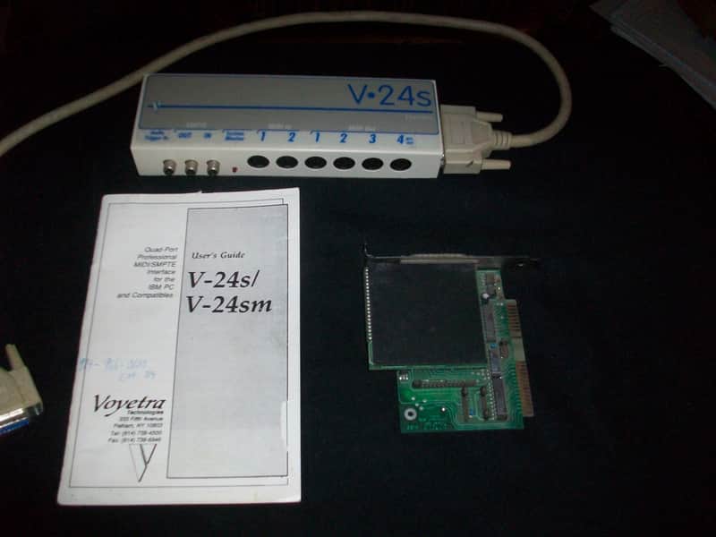 Voyetra V24s Midi Interface 1991 Green/Silver image 1
