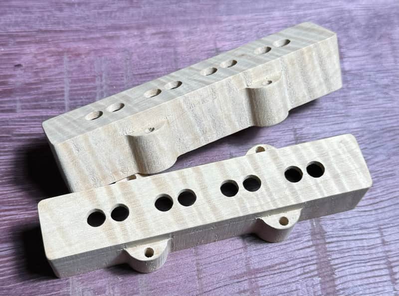 Guilford 5A Jazz Bass Pickup Cover Set - fits Seymour Duncan - USA image 1