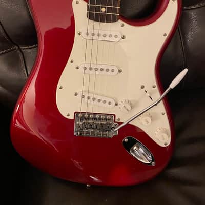 1998 Fender Stratocaster - Candy Apple Mist Red image 3