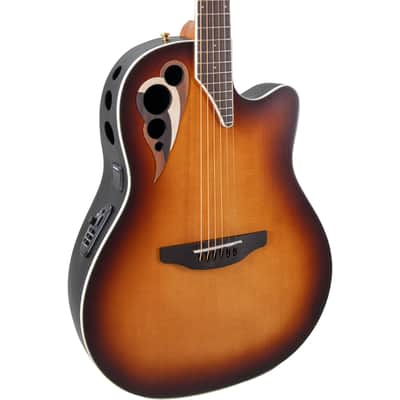 Ovation Celebrity Deluxe Acoustic Electric Guitar - Vintage Suburst Satin image 1