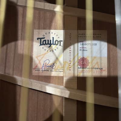 Taylor 314ce with V-Class Bracing 2019 - Present - Natural image 3