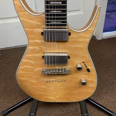 DEAN Exile Select 7-string Quilt Maple electric GUITAR NEW Satin Natural - EMGs image 2