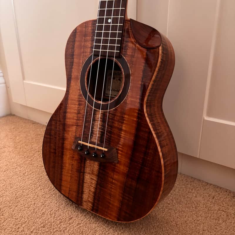 Kanile'a Platinum 2016 Limited Edition Tenor Ukulele (#14654) - Master Grade 5A Curly Koa image 1