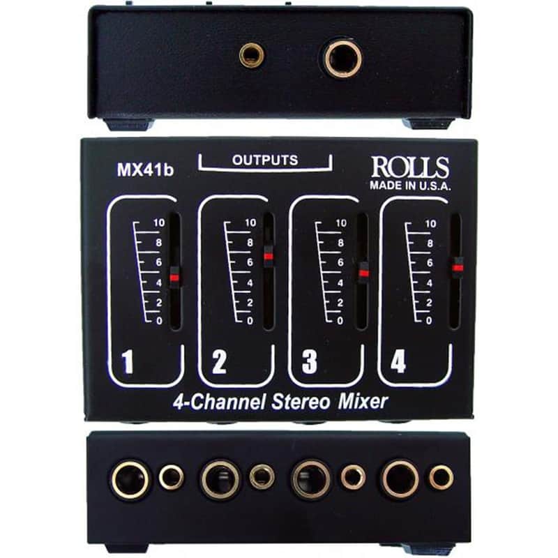 Rolls MX41B 4-Channel Passive Stereo Mixer image 1