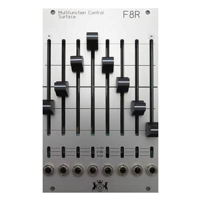 Michigan Synth Works F8R Eurorack Fader Control Module - Bottom Jacks (Silver) image 2