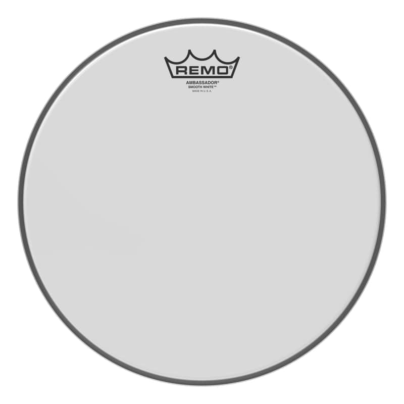 Remo - BA-0212-00- - Batter, Ambassador, Smooth White, 12" Diameter image 1