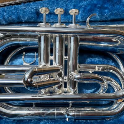 Yamaha YBH-301MS Marching Baritone Horn 2010s - Silver-Plated image 2