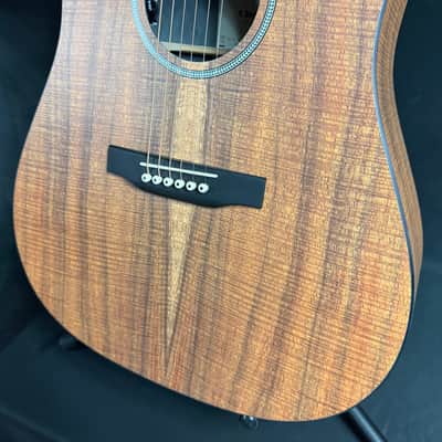 Martin D-X1E Koa Dreadnought Acoustic-Electric Guitar w/ Gig Bag (113) image 8
