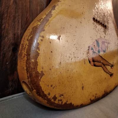 #202621 :: Baldman's Relic TeleMaster body in Dirty Heavy Relic Butterscotch Blonde nitro finish :: Aged Roadworn image 9