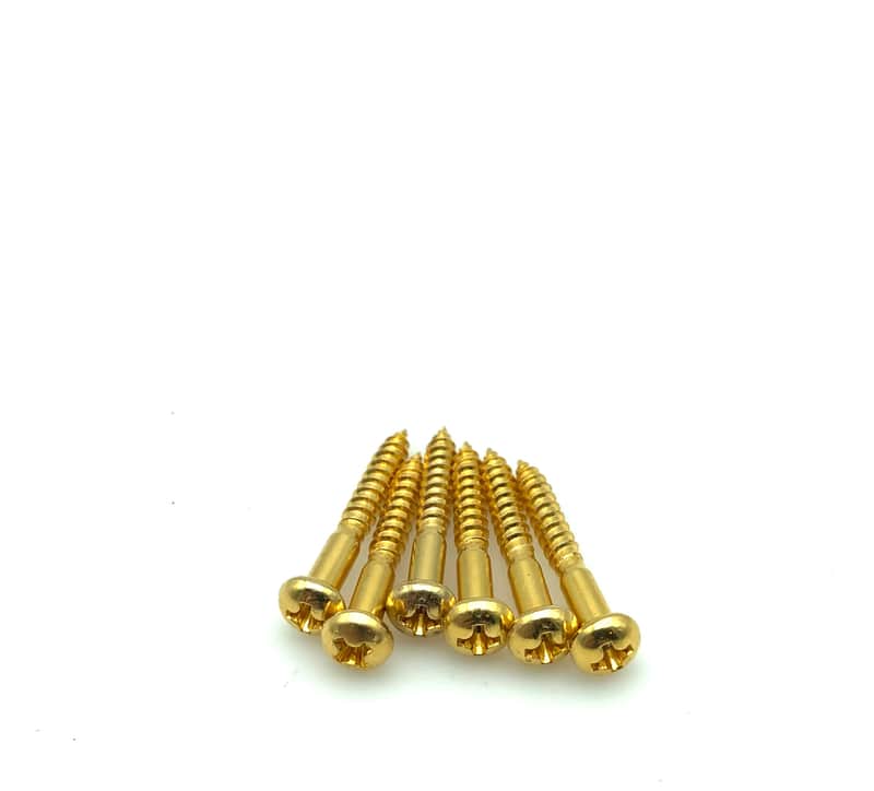 Stratocaster Style Tremolo Screws Gold image 1