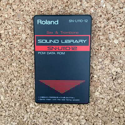 Roland SN-U110-12 • Trombones and Saxes • PCM DATA ROM Sample Library Card for the U-110, U-20, U-220 and more • made in Japan
