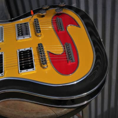 El Daga Lightshow Doubleneck 2000 Custom, Robelli. Art Collection Guitar. Only one. Unique. Rare. image 18