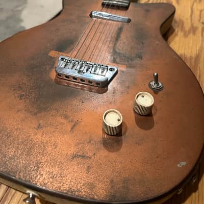 Silvertone U-1 Copper Guitar with case. image 4