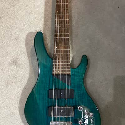 WashBurn BANTAM XB - 600 1994 - 1998 - TRANSPARENT GREEN 6 String image 2