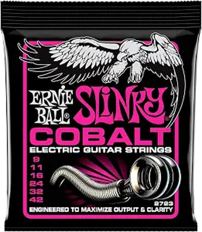 Ernie Ball 2723 Cobalt Super Slinky Electric Guitar Strings (9-42) 2010s - Silver image 1