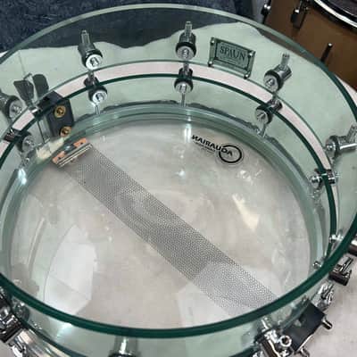Spaun 7X14" Slotted Acrylic Snare Drum (314-1174) 2000's - Coke Bottle image 14