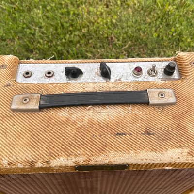 Vintage 1957 Fender Tweed Princeton 5F2 Narrow Panel image 3