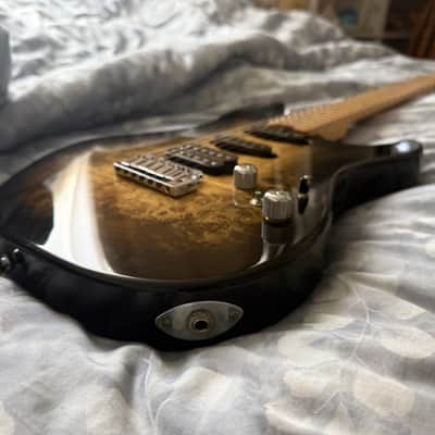 ESP Original Snapper CTM Burl Top MIJ Japan Custom Shop Seymour Duncan HSS image 2