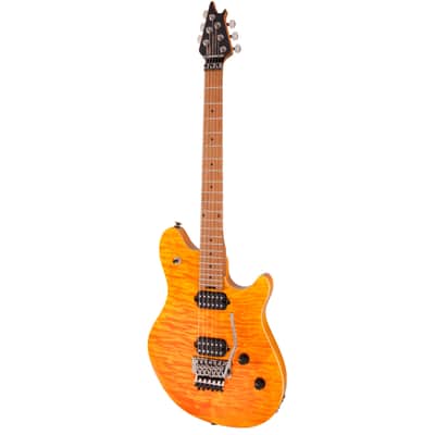 Immagine EVH Wolfgang WG Standard Quilt Maple Transparent Amber - Electric Guitar - 4