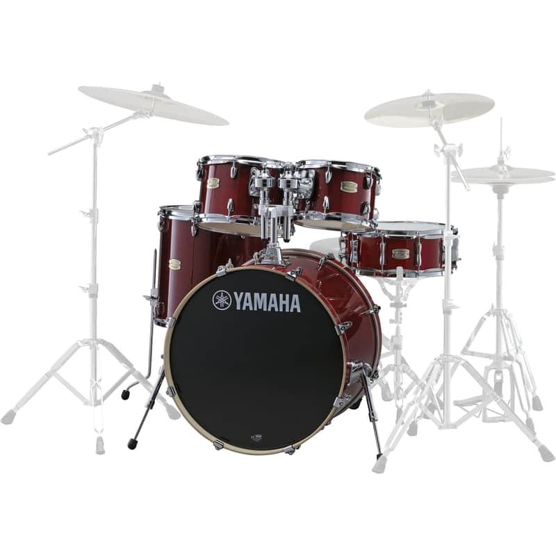 Yamaha Stage Custom Birch 5pc Drum Set w/20" BD Cranberry Red image 1