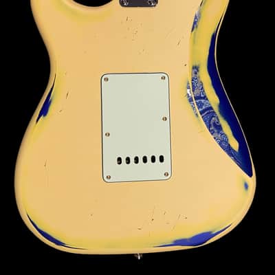 Billy Handy Junior’s Gas Station “RattleStrat” Relics - Olympic White Paisley Finish - w/ HSC - Partscaster Relic - S and T Style Set image 18