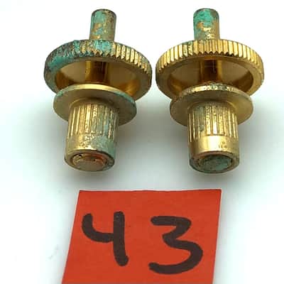Gibson OEM Nashville Bridge Posts & Bushings 1990’s-00’s Aging Gold image 3